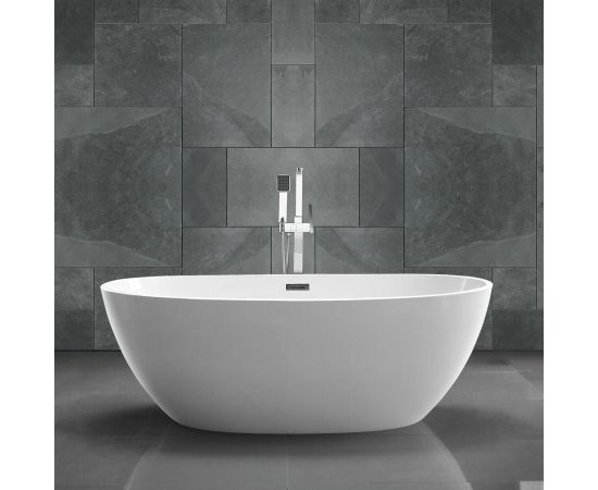 Акриловая ванна Vincea VBT-404-1700, 170х85х58, цвет белый, слив-перелив в комплекте, хром_, изображение 2