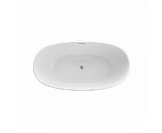 Акриловая ванна Vincea VBT-404-1700, 170х85х58, цвет белый, слив-перелив в комплекте, хром_, изображение 4