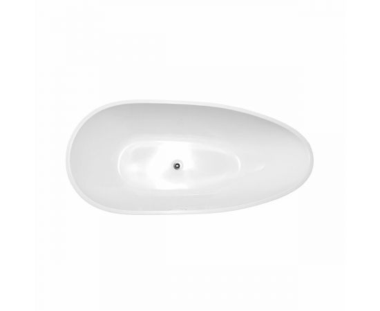 Акриловая ванна Vincea VBT-422-1700, 170х80х60, цвет белый, слив-перелив в комплекте, хром_, изображение 3