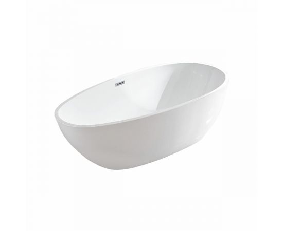 Акриловая ванна Vincea VBT-422-1800, 180х90х58, цвет белый, слив-перелив в комплекте, хром_, изображение 3