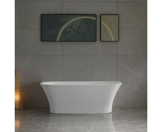 Акриловая ванна Vincea VBT-423-1700, 170х90х60, цвет белый, слив-перелив в комплекте, хром_, изображение 3