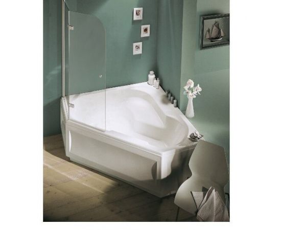 Акриловая ванна Jacob Delafon Bain-Douche 145х145 L с каркасом SF221RU-NF_, изображение 2