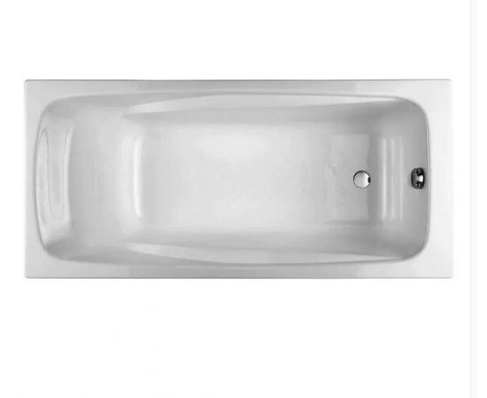 Чугунная ванна Jacob Delafon Repos 180x85 с ножками E4113-NF и слив-переливом E6D159-CP P хром_