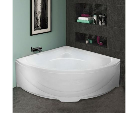Акриловая ванна Eurolux RIMINY 150X150 с каркасом, экраном и слив-переливом_, изображение 2