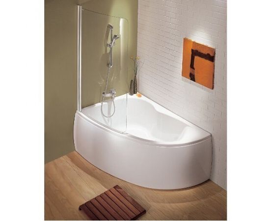 Акриловая ванна Jacob Delafon Micromega Duo 150x100 L с каркасом  SF218RU-NF и со слив-переливом E6D159-CP P хром_, изображение 2