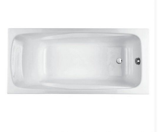 Чугунная ванна Jacob Delafon Repos E2918-S-00 170x80 с ножками E4113-NF и слив-переливом E6D159-CP P хром_
