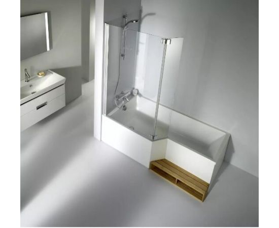 Акриловая ванна Jacob Delafon Bain-Douche Neo 170 L со слив-переливом E6D159-CP P хром_, изображение 2
