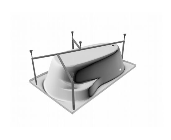 Акриловая ванна Relisan Ariadna R 135x95 с каркасом_, изображение 9