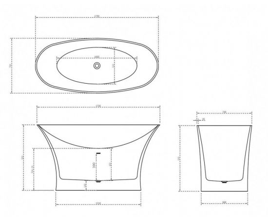 Акриловая ванна Abber AB9250_, изображение 5