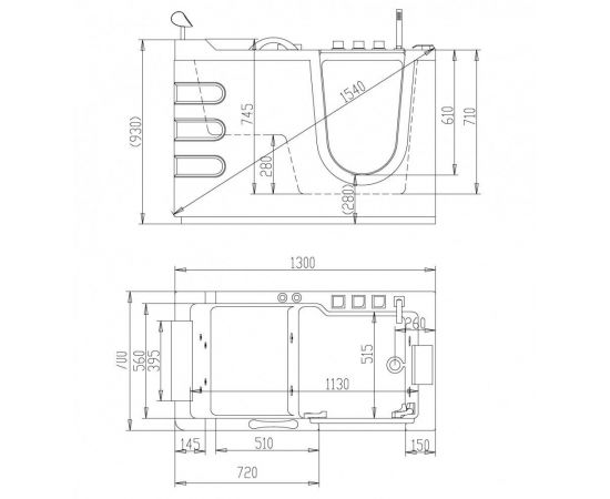 Акриловая ванна Abber AB9000 B R_, изображение 7