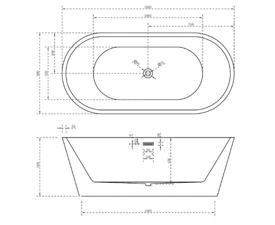 Акриловая ванна Abber AB9203-1.5_, изображение 5