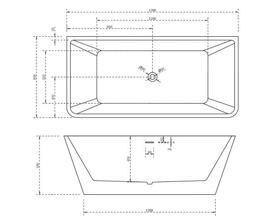 Акриловая ванна Abber AB9212-1.7_, изображение 3