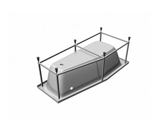 Акриловая ванна Relisan Aquarius R 170х70х50 с каркасом и слив-переливом_, изображение 4