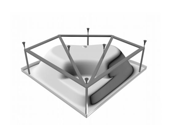 Акриловая ванна Vayer Boomerang 150x150 с каркасом_, изображение 7