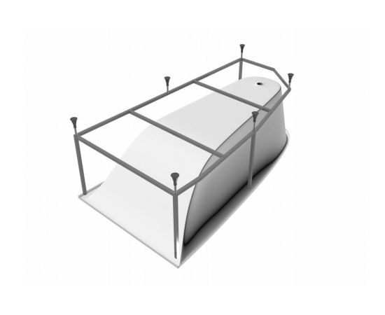 Акриловая ванна Vayer Boomerang 150x90 L с каркасом и слив-переливом_, изображение 9