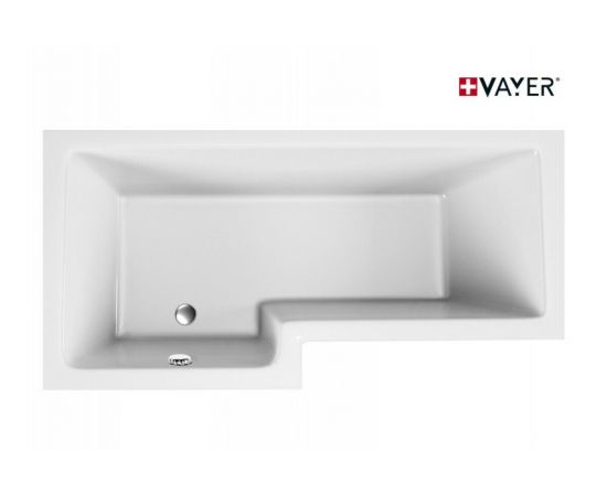 Акриловая ванна Vayer Options 165х85/70 L с каркасом и слив-переливом_, изображение 2