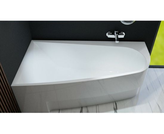 Акриловая ванна Vayer Boomerang 170x90 L с каркасом и слив-переливом_, изображение 4