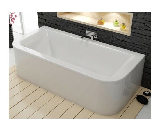 Акриловая ванна Vayer Options BTW 180x85 с каркасом и слив-переливом_, изображение 4