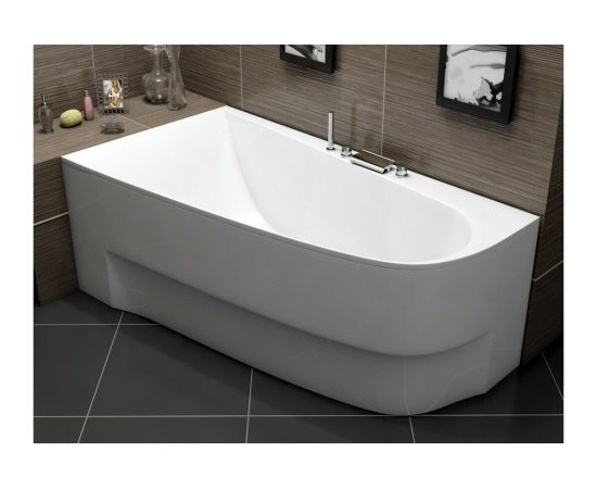 Акриловая ванна Vayer Boomerang 180x100 L с каркасом и слив-переливом_, изображение 7