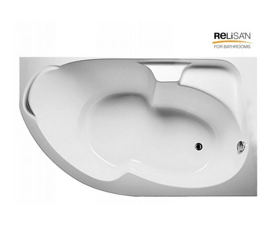 Акриловая ванна Relisan Sofi R 160x100 с каркасом и слив-переливом_, изображение 2