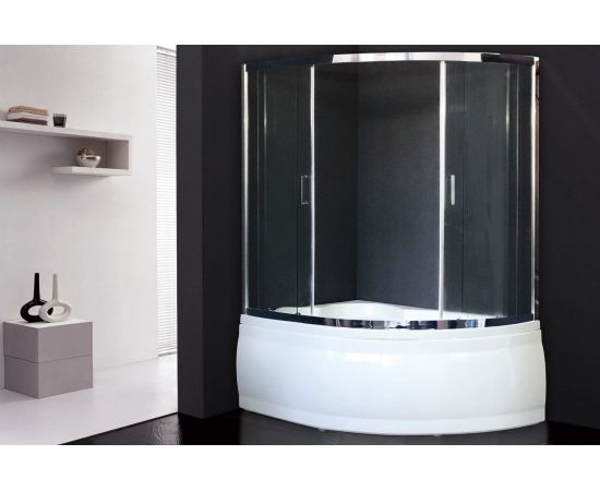 Душевая штора Royal Bath 150ALP-T-CH 150x100x150 (прозрачная)_