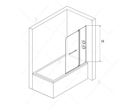 Шторка на ванну RGW SC-04 03110411-11_, изображение 2