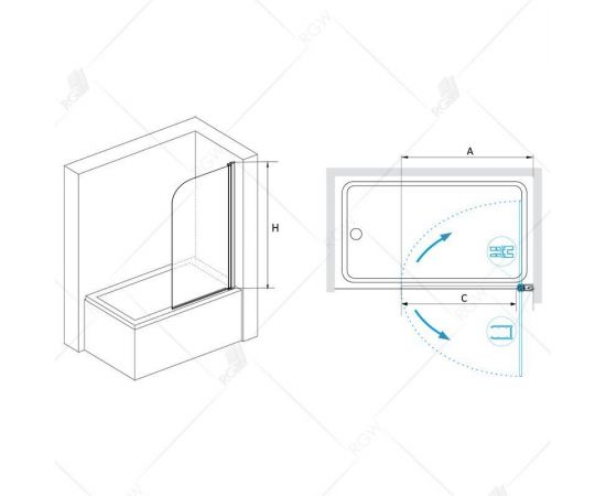 Шторка на ванну RGW SC-09B 06110907-14_, изображение 3
