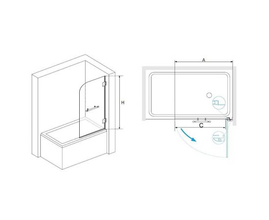Шторка на ванну RGW SC-10 02111008-18_, изображение 3