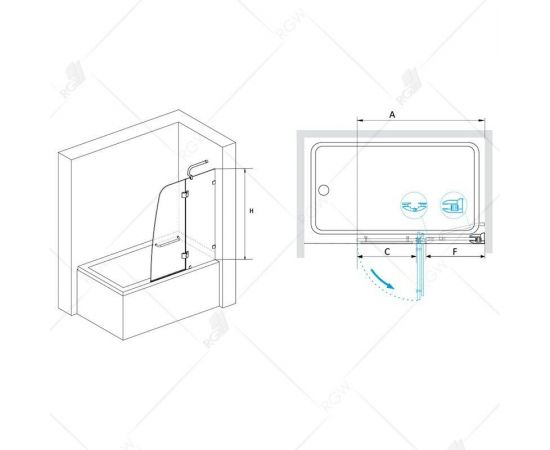 Шторка на ванну RGW SC-13 01111309-11_, изображение 3