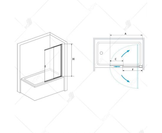 Шторка на ванну RGW SC-40 03114010-11_, изображение 3