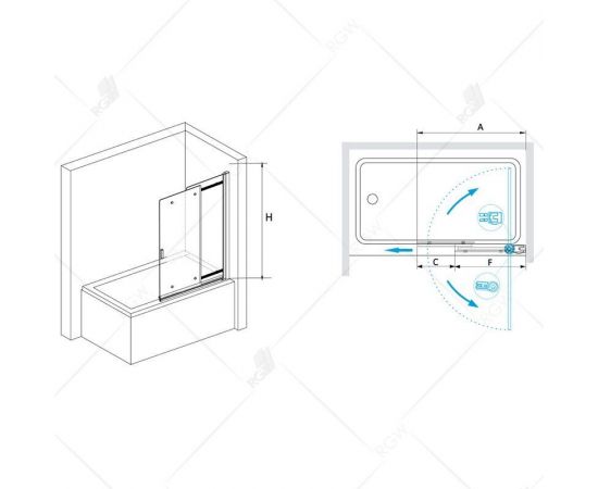 Шторка на ванну RGW SC-44 03114410-11_, изображение 3