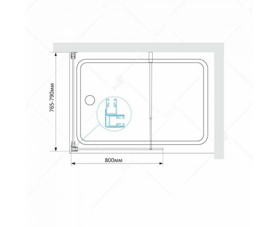 Душевой уголок на ванну RGW SC-72 (SC-51+Z-052) 03117288-11_, изображение 2