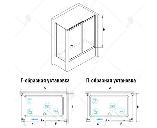 Шторка на ванну RGW SC-82 (SC-42 + Z-052) 04118277-11_, изображение 3