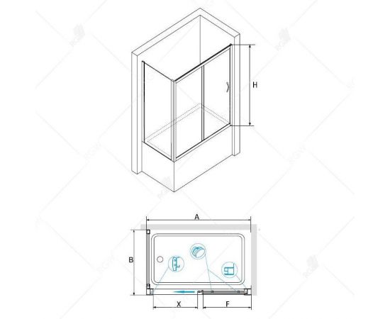 Шторка на ванну RGW SC-92 (SC-62+Z-052) 01119288-11_, изображение 3
