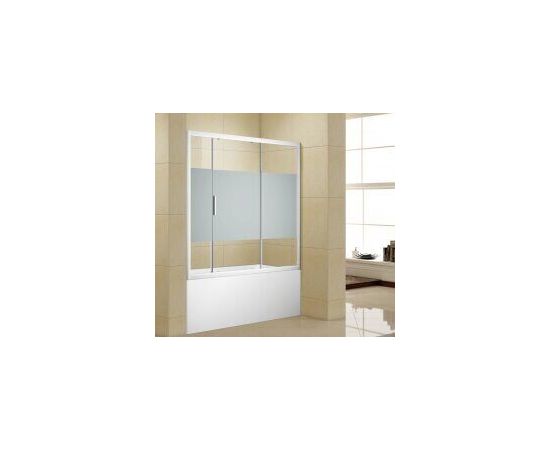 Шторка для ванны Aquanet Practic AE10-B-150H150U-CP, прозрачное стекло_
