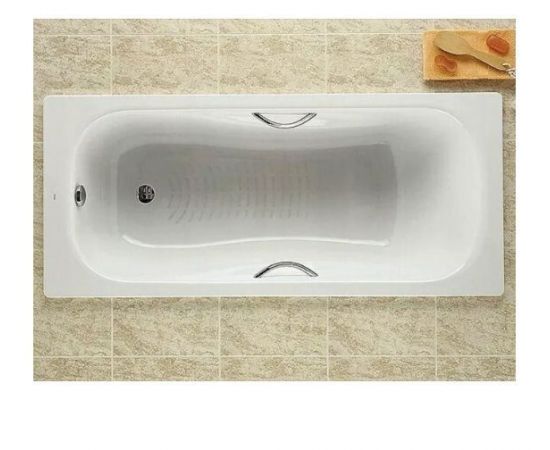 Стальная ванна Roca Princess-N 150 см с ручками 291110000 хром и ножками 291021000_, изображение 2