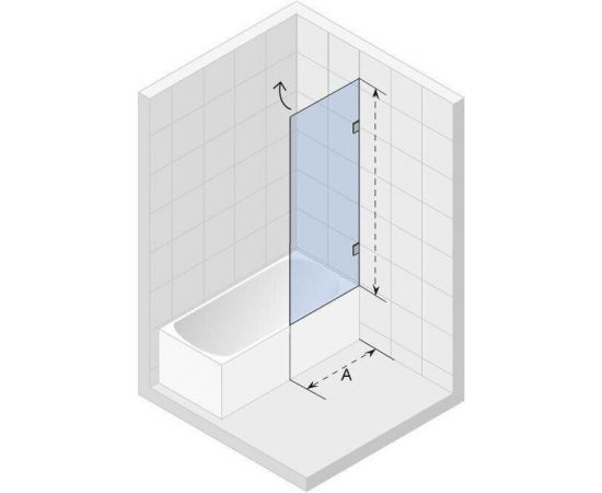 Шторка на ванну Riho Scandic NXT X108 75x150 R хром_, изображение 2