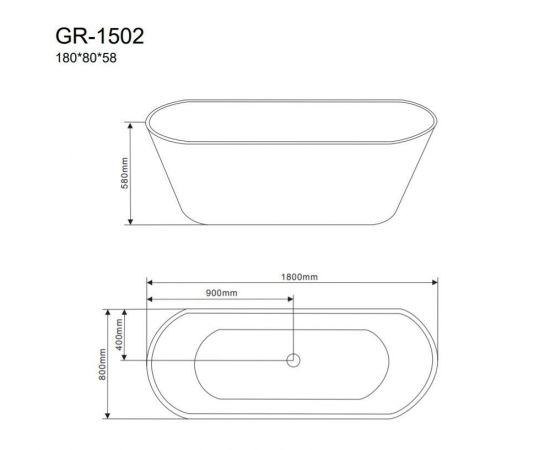 Акриловая ванна Grossman GR-1502_, изображение 3