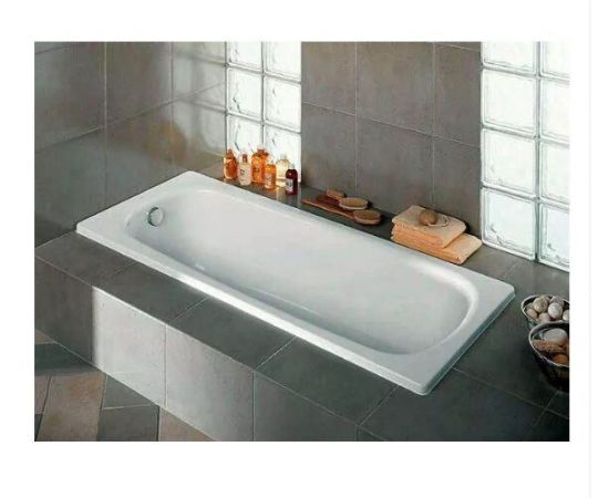 Чугунная ванна Roca Continental 212914001 140х70 см с ножками 150412330_, изображение 2
