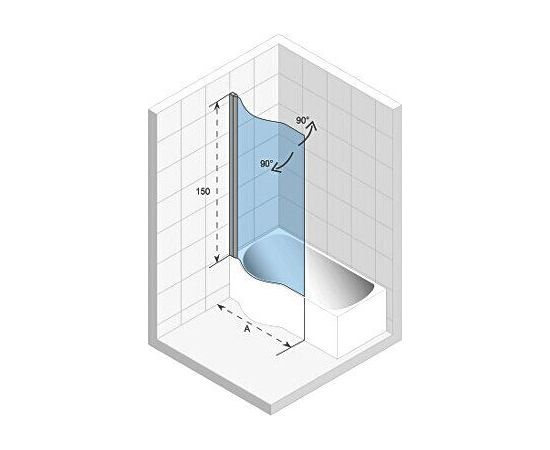 Шторка на ванну Riho Novik Z108 Dorado R_, изображение 3