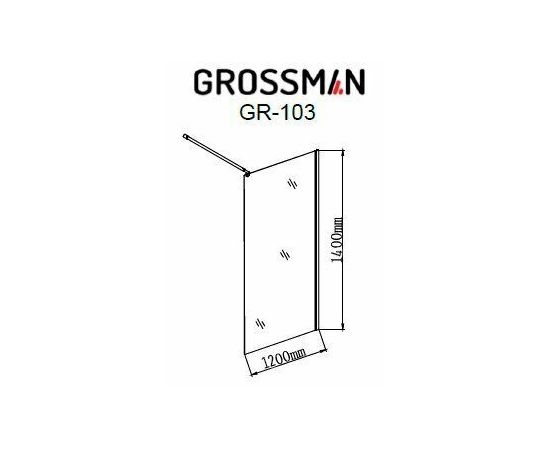Шторка для ванны Grossman GR-103_, изображение 2