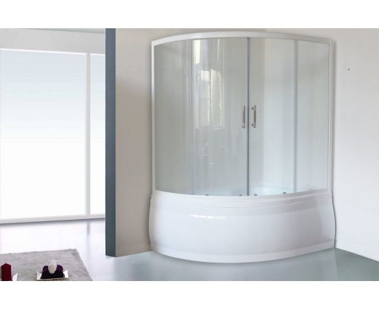 Душевая штора Royal Bath 140ALP-T 140x95x150 (прозрачная)_, изображение 2