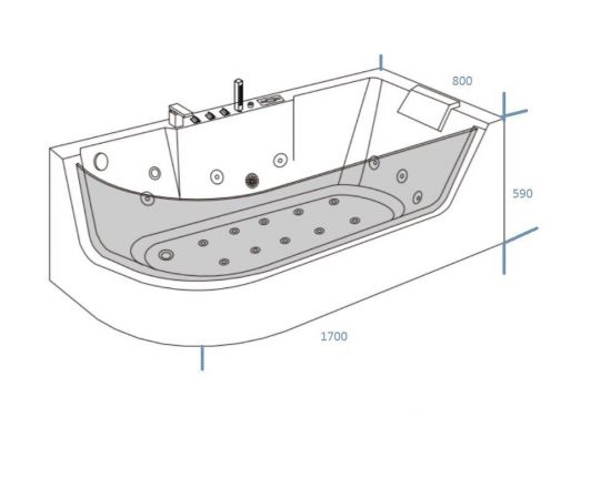 Акриловая ванна Grossman GR-17000R_, изображение 3