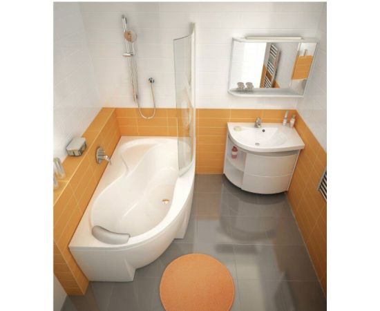 Акриловая ванна Ravak Rosa 95 R 150 см с ножками CY55000000_, изображение 4