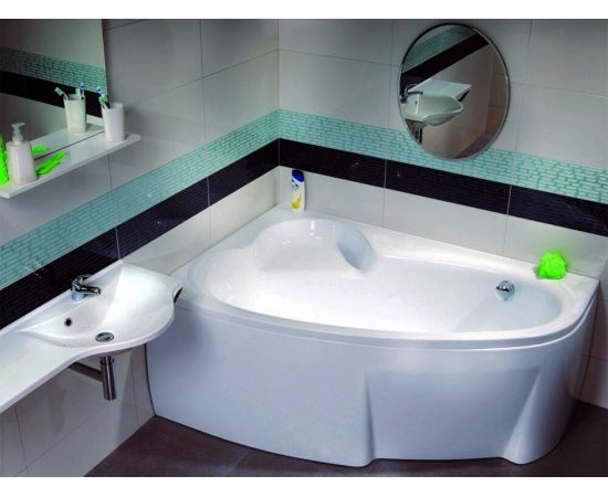 Акриловая ванна Ravak Asymmetric 160 L с ножками CY44000000_, изображение 4
