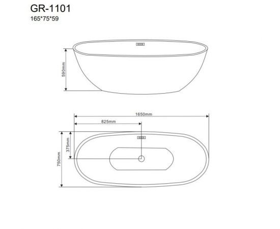 Акриловая ванна Grossman GR-1101_, изображение 3