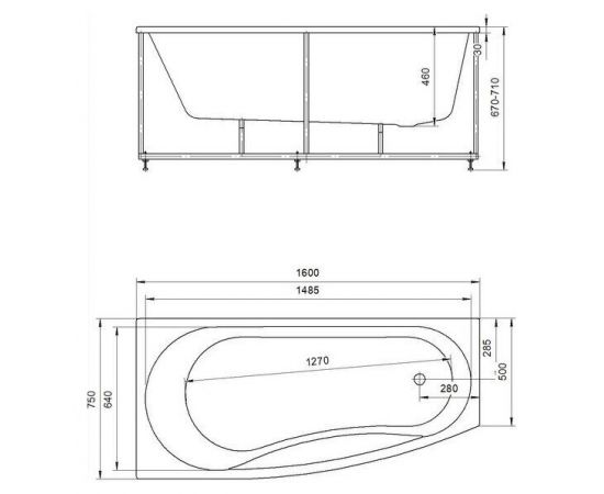 Акриловая ванна Акватек Пандора PAN160-0000078 160x75 L_, изображение 11