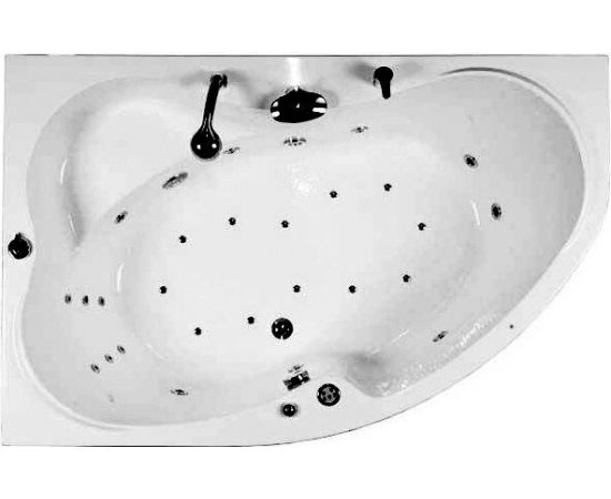 Акриловая ванна Aquanet Capri 160x100 L с каркасом_, изображение 4