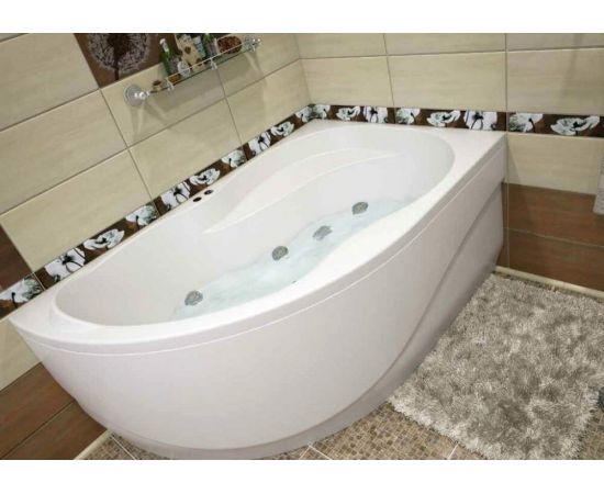 Акриловая ванна Aquanet Graciosa 150x90 R с каркасом_, изображение 6