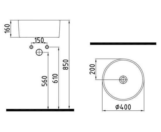 Раковина Bien Harmony HRLG04001FD0W3000_, изображение 4